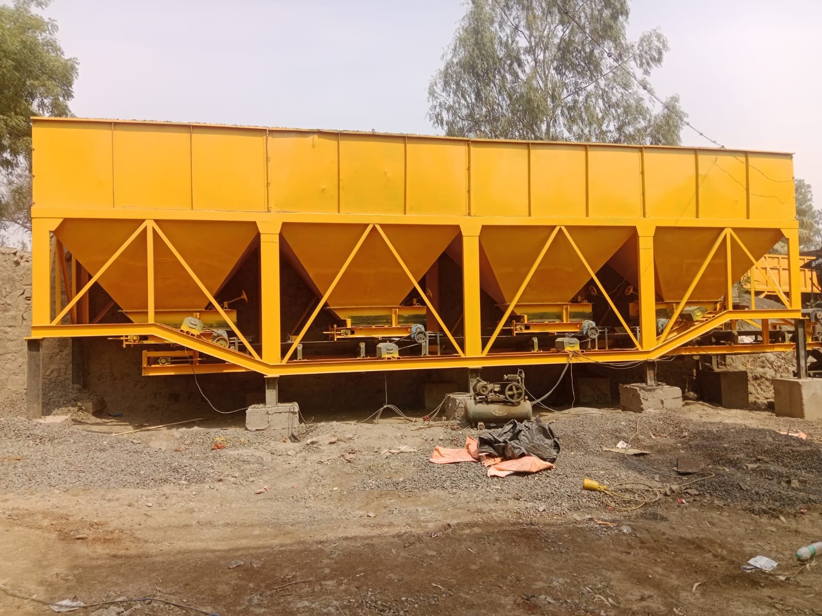 Construction machinery on site